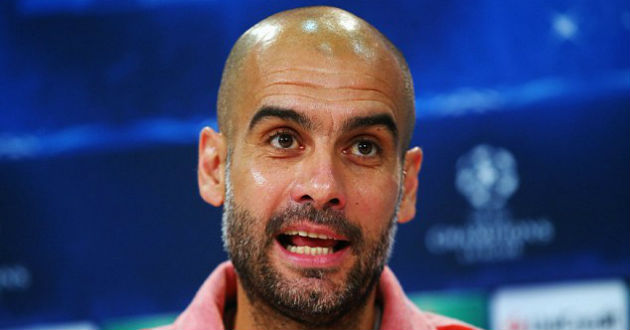 pep guardiola in a press conference