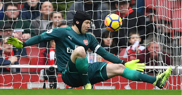 petr cech saves a goal