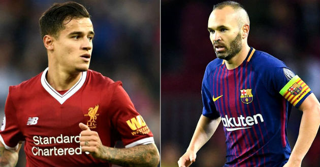 philippe coutinho iniesta