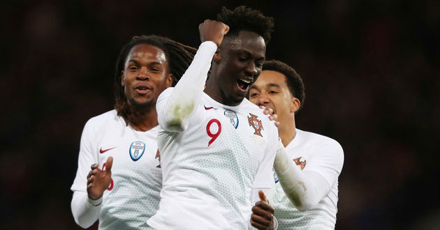 portugal celebrating a goal