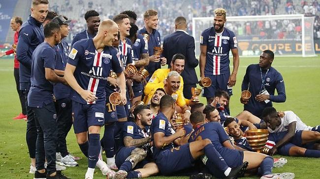 psg french league cup celebration
