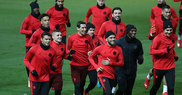 psg preparing for manu clash