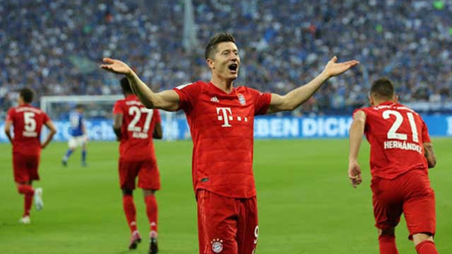 robert lewandowski 3 goal bayern munich