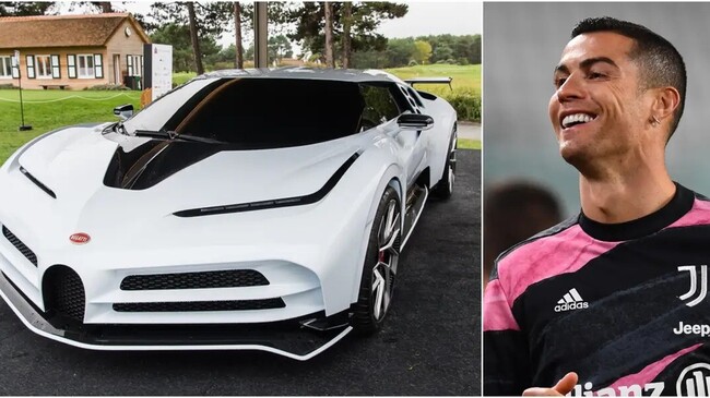 ronaldo and a car