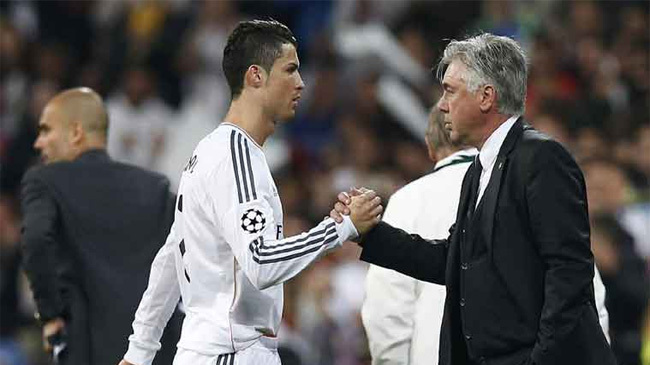 ronaldo and ancelotti