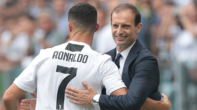 ronaldo and massimiliano allegri