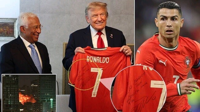 ronaldo jersey trump 2025