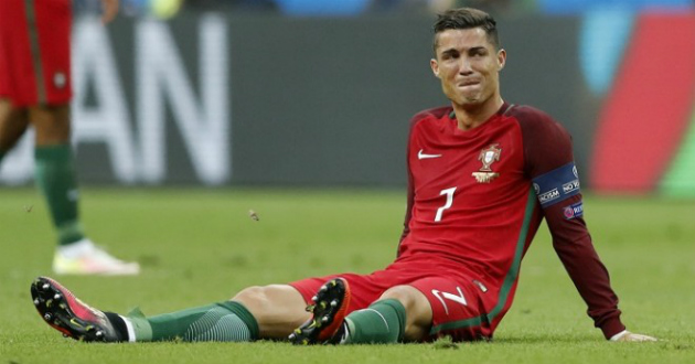 ronaldo sad moment