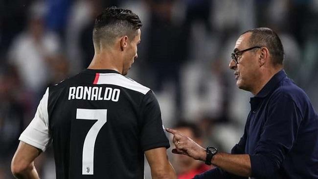 ronaldo sarri juventus