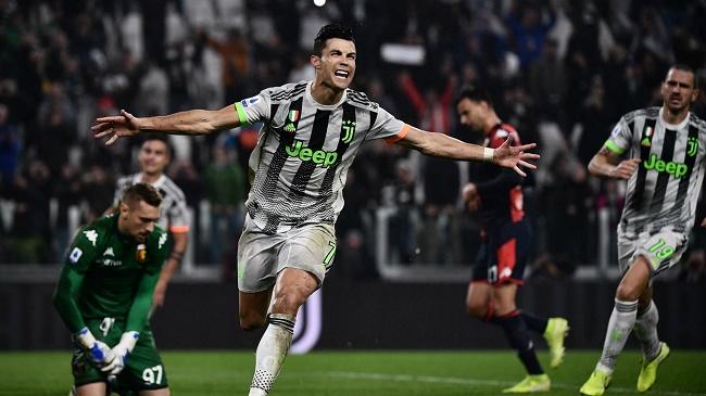 ronaldo scored a stoppage time winner for juventus from the penalty spot