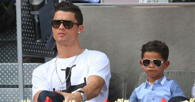 ronaldo with his son