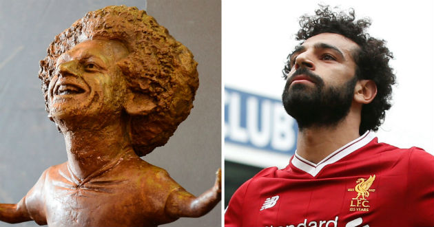 salah celebration and statue