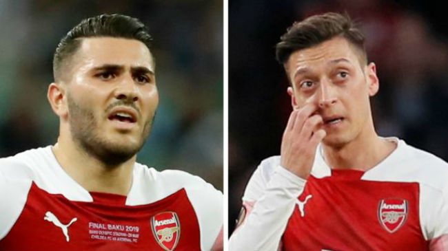 sead kolasinac and mesut ozil