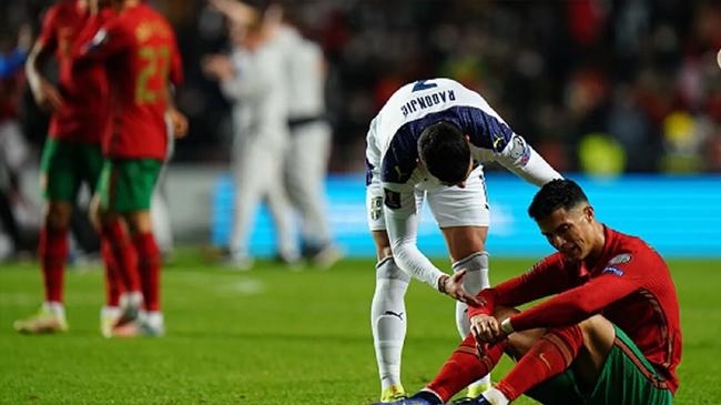 serbia booked their place at world cup as portugal to the play offs