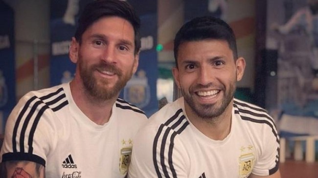 sergio aguero lionel messi argentina