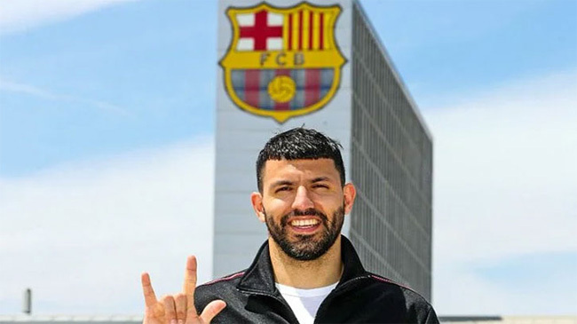 sergio aguero now im barcelona