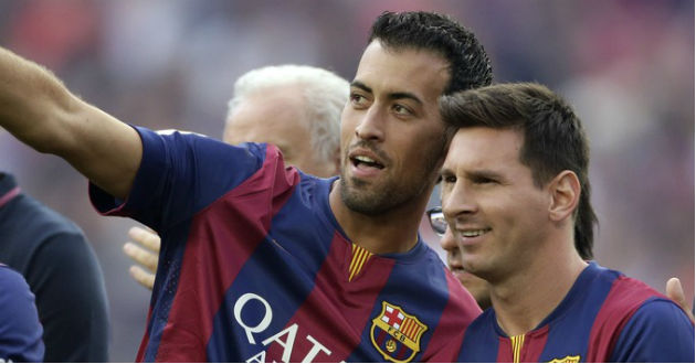 sergio busquets and messi