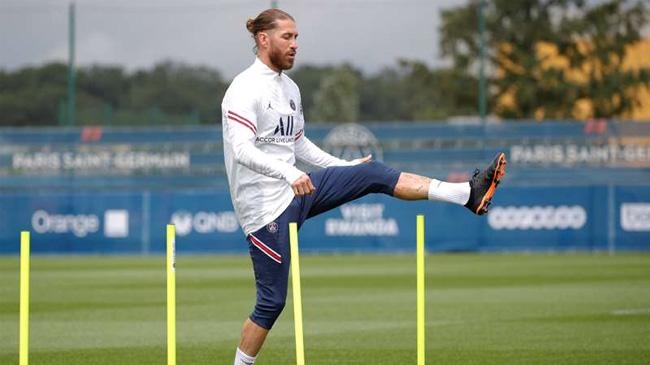 sergio ramos psg practice