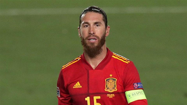 sergio ramos spain sad