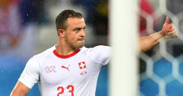 shaqiri goal as win switzerland