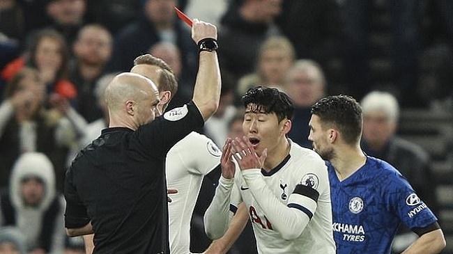 son heung min sent off