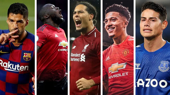 suarez lukaku dijk sancho and rodriguez