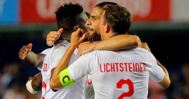 switzerland celebrate their goal