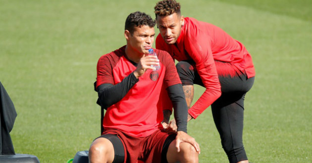 thiago silva neymar psg