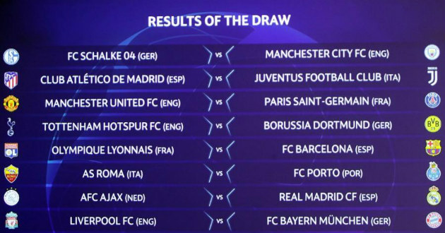 uefa champions league draw 2018