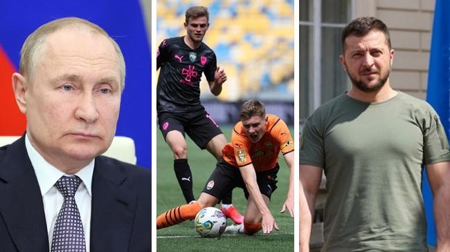 ukraine football putin and zelensky