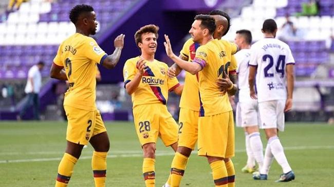 valladolid barcelona messi vidal