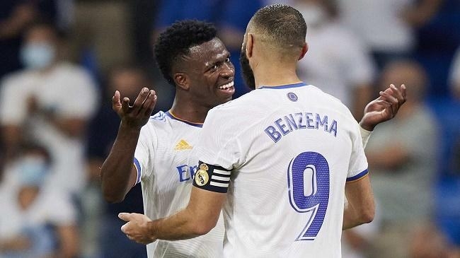 vinicius and karim benzema 2021