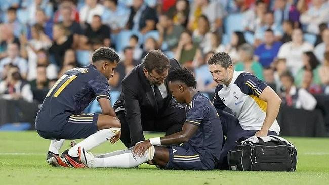 vinicius jr injured for six weeks