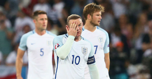wayne rooney after losing to iceland in euro cup