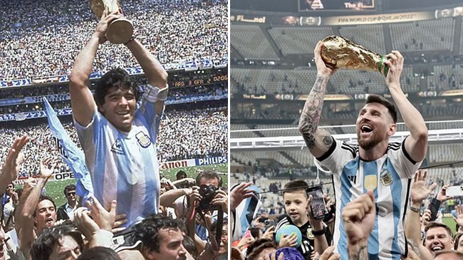 wc maradona and messi