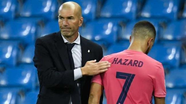 zinedine zidane eden hazard real madrid