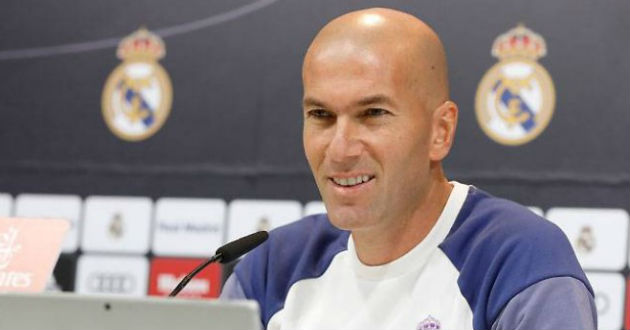 zinedine zidane in a press conference