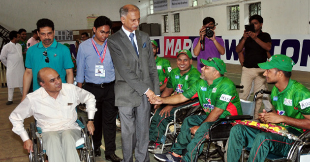india bd wheel chair cricket match