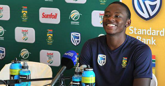 kagiso rabada talking to media