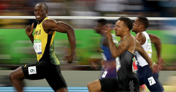 bolt won the gold in rio olympic 100 meter sprint
