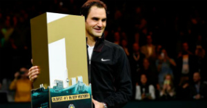 roger federer top rankings