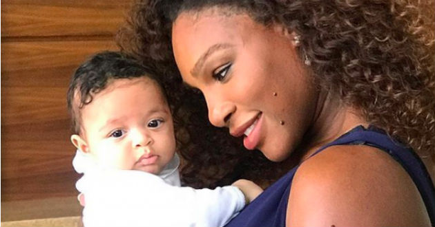 serena williams with her daughter