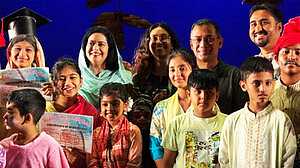 পরিবারসহ সাধারণ দর্শকের সঙ্গে বসে শিশুদের নাটক দেখলেন তারেক রহমান