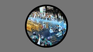 ইবতেদায়ি শিক্ষকদের বিক্ষোভে পুলিশের জলকামান ও সাউন্ড গ্রেনেড নিক্ষেপ