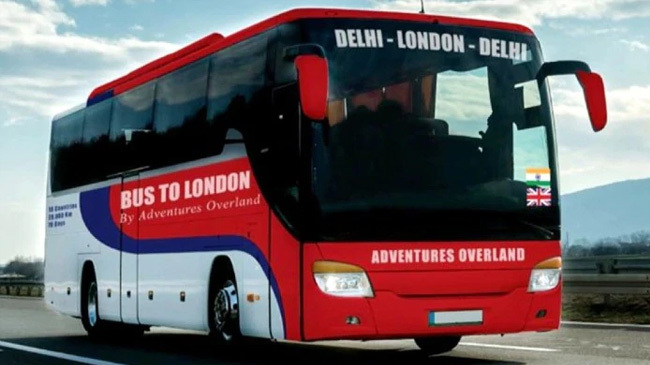 dellhi to london bus service