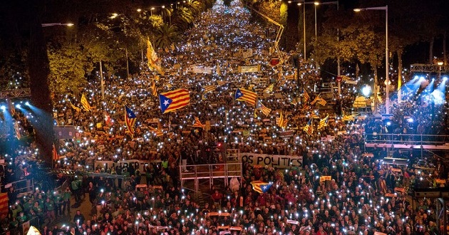 Barcelona demanding release of Catalan leaders