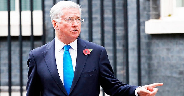 British defense minister Michael Fallon