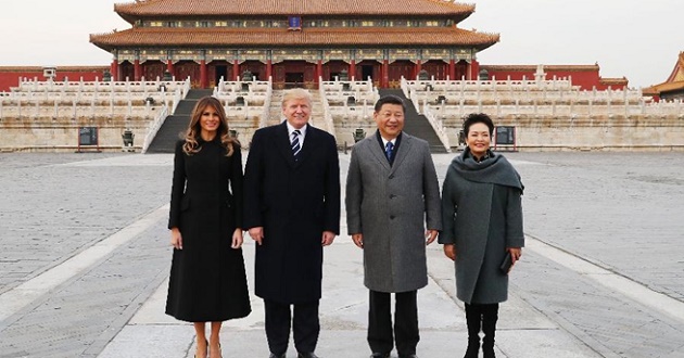 Chinese President Xi Jinping U.S. President Donald Trump Great Hall