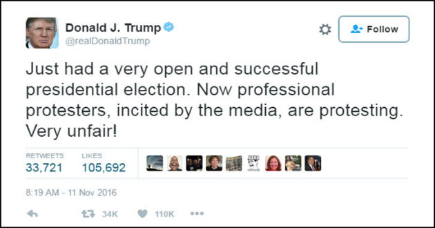 Donald Trump tweets