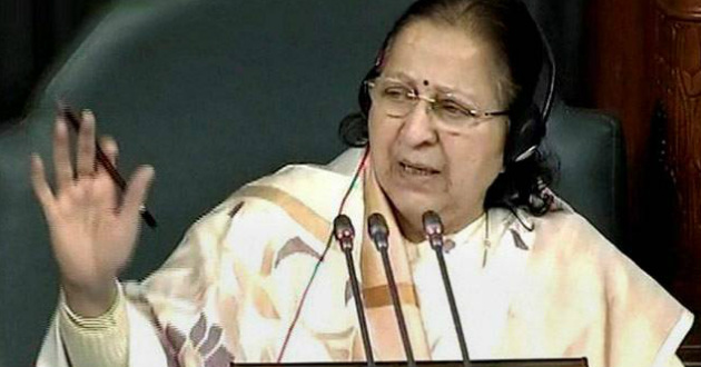 Indian Speaker Sumitra Mahajan